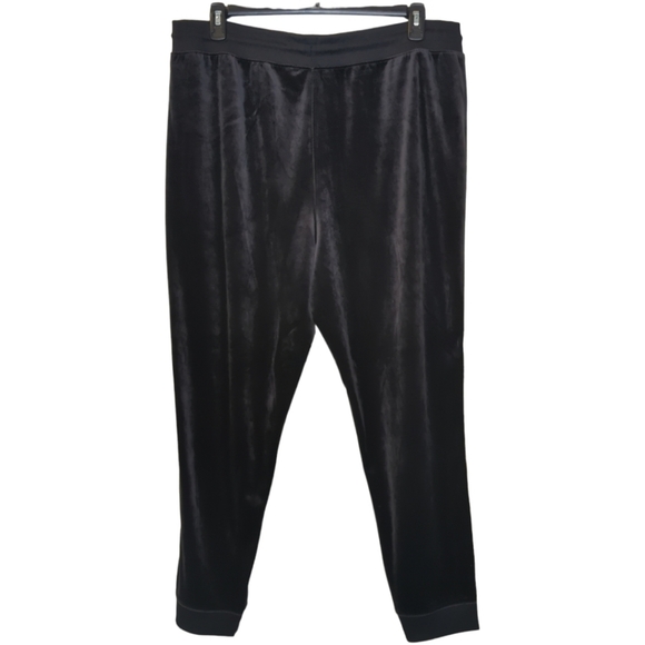 INC International Concepts Men's Side Stripe Black Velour Joggers NWT Size 2XL - Picture 4 of 16